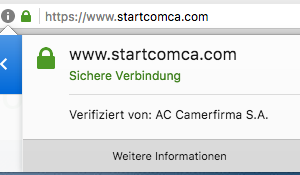 StartComCa.com Zertifikat vom 06.07.2017